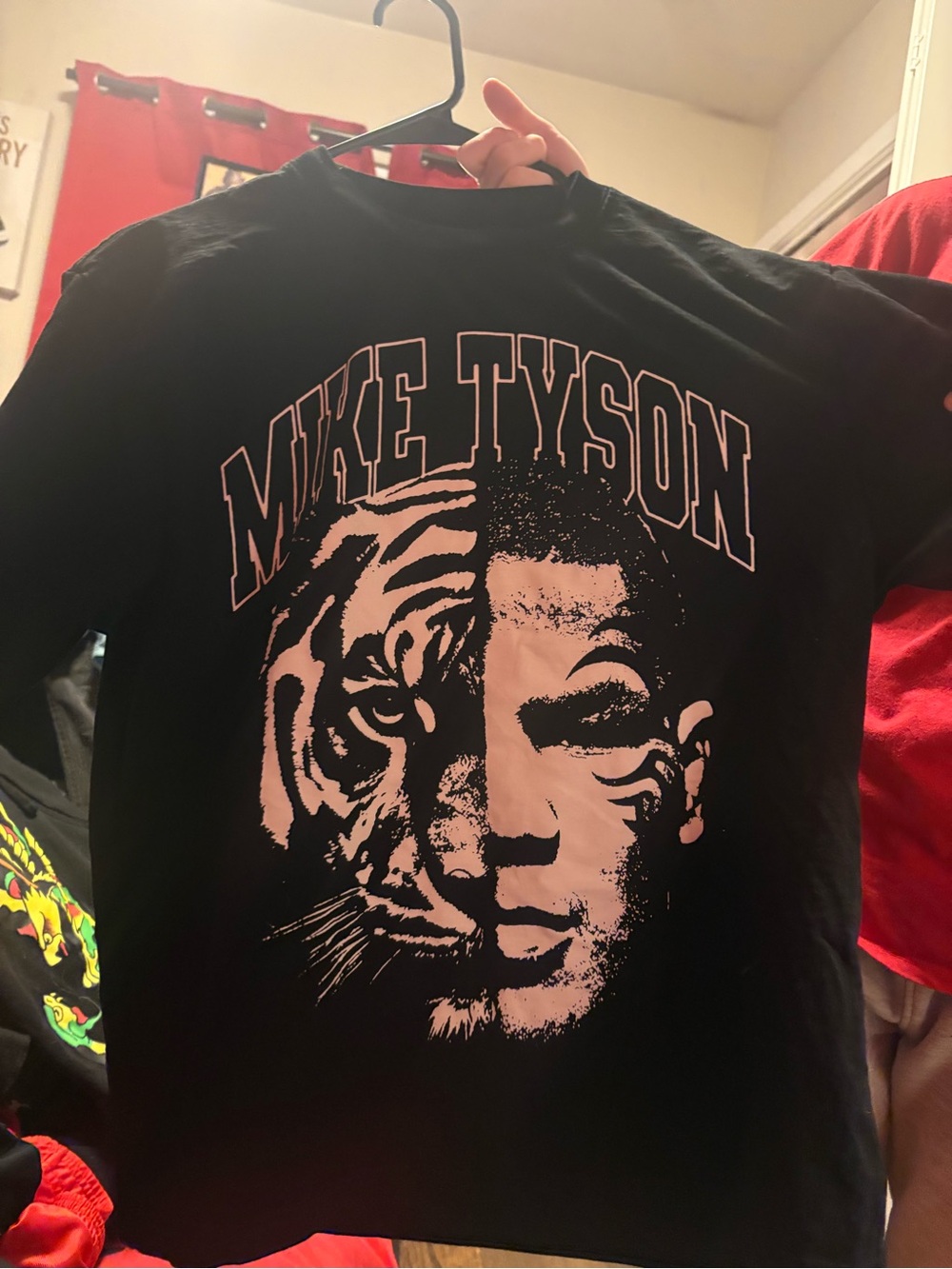 Mike Tyson Collection Black Graphic Cotton T-Shirt Size Small
